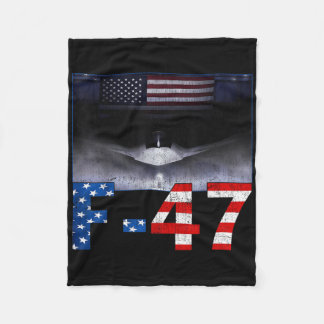 F-47 Usa Superpower Dominance, F47 Aircraft Fleece Blanket