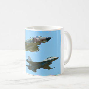 F-4 PHANTOM and F-16 FIGHTING FALCON Coffee Mug