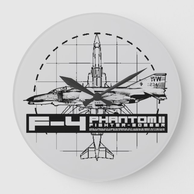F-4 Phantom II Large Clock (Front)