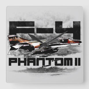 F-4 Phantom II Square Wall Clock