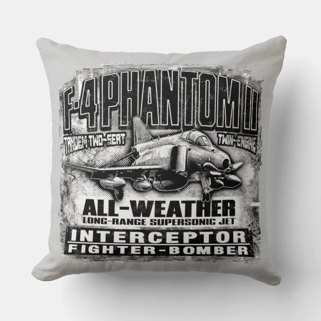F-4 Phantom II Throw Pillow Throw Pillow (Front)