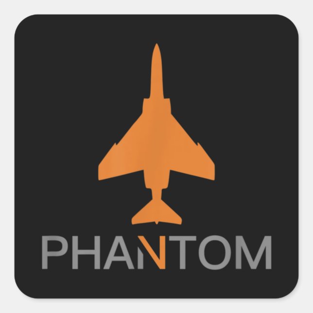 F-4 Phantom Square Sticker (Front)