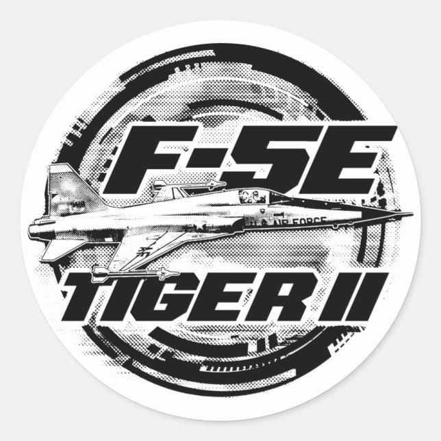 F-5E Tiger II Classic Round Sticker (Front)