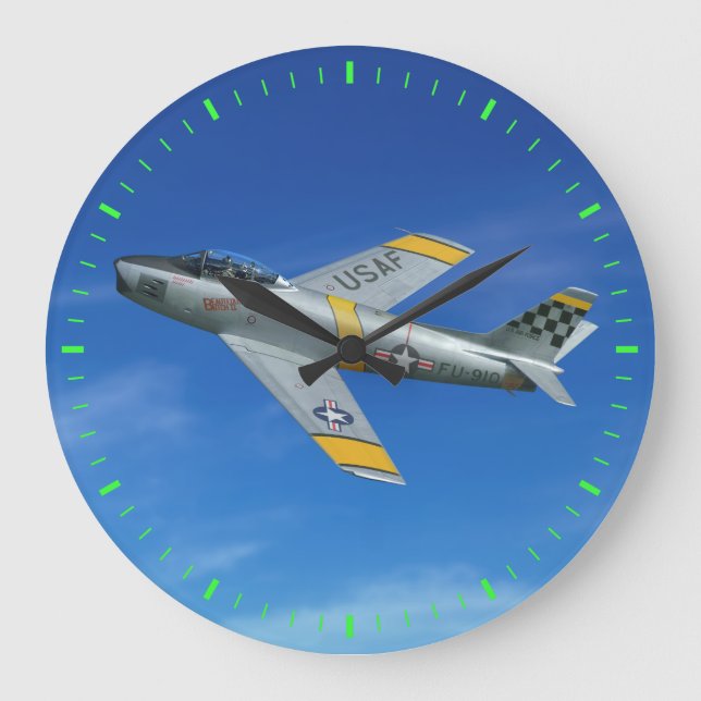 F-86F "Beautious Butch" Large Clock (Front)