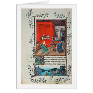 f.93v The Birth of John the Baptist and the Baptis