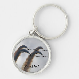 F/A-18 Fighter Jet Plane Air Show Stunt Keychain