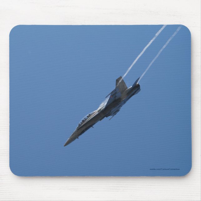 F/A-18 Fighter Jet Plane Air Show Stunt Mouse Pad (Front)