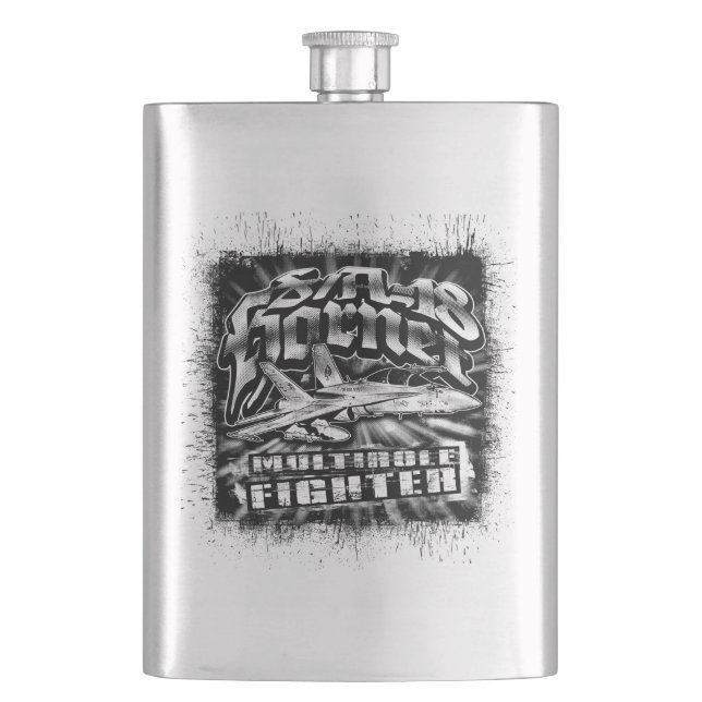 F/A-18 Hornet Hip Flask Classic Flask (Front)
