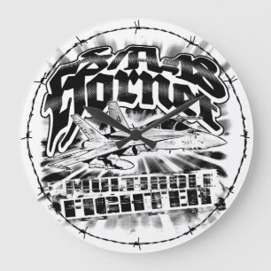 F/A-18 Hornet Large Clock Acrylic Wall Clock