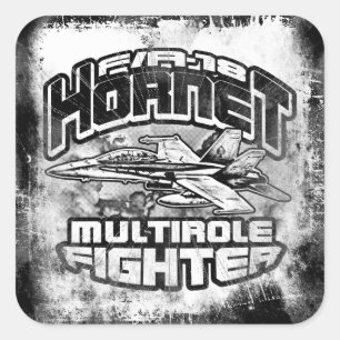 F/A-18 Hornet Square Sticker Sticker
