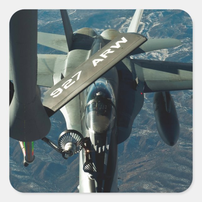 F/A 18 refuelling Square Sticker (Front)