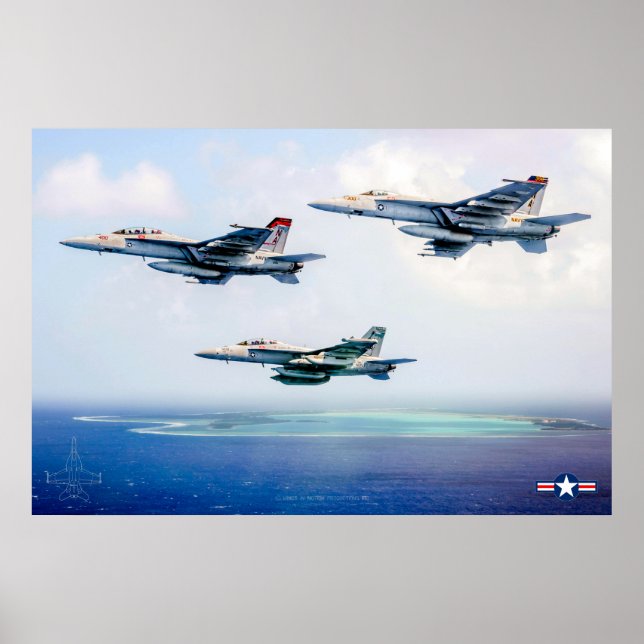 F/A-18 SUPER HORNET POSTER (Front)