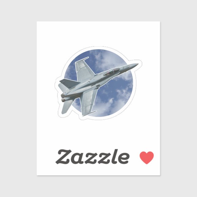F/A-18C Hornet on a Circular Cloud (Sheet)