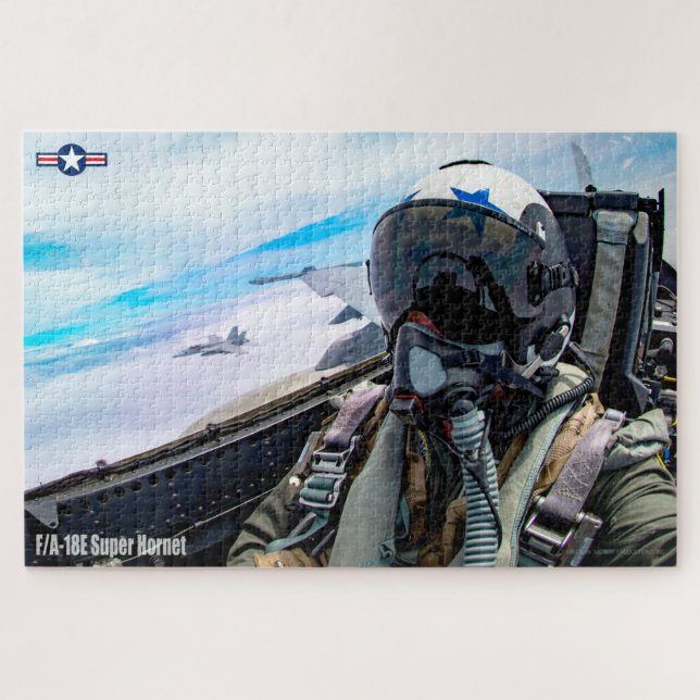 F/A-18E SUPER HORNET PILOT (20x30 INCH) Jigsaw Puzzle (Horizontal)