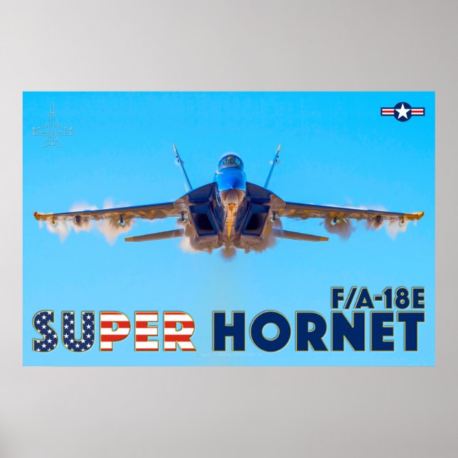 F/A-18E SUPER HORNET POSTER (Front)