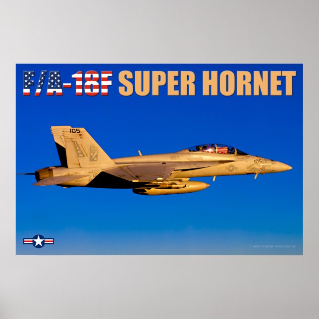 F/A-18F SUPER HORNET POSTER (Front)