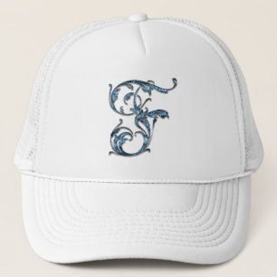 F alphabet letter personalized HAT 