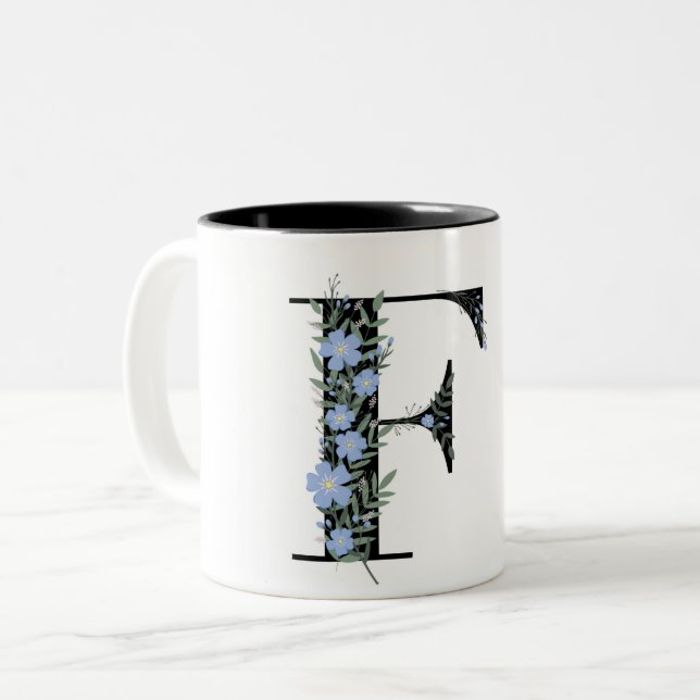 F Art  Two-Tone Coffee Mug (Front Left)