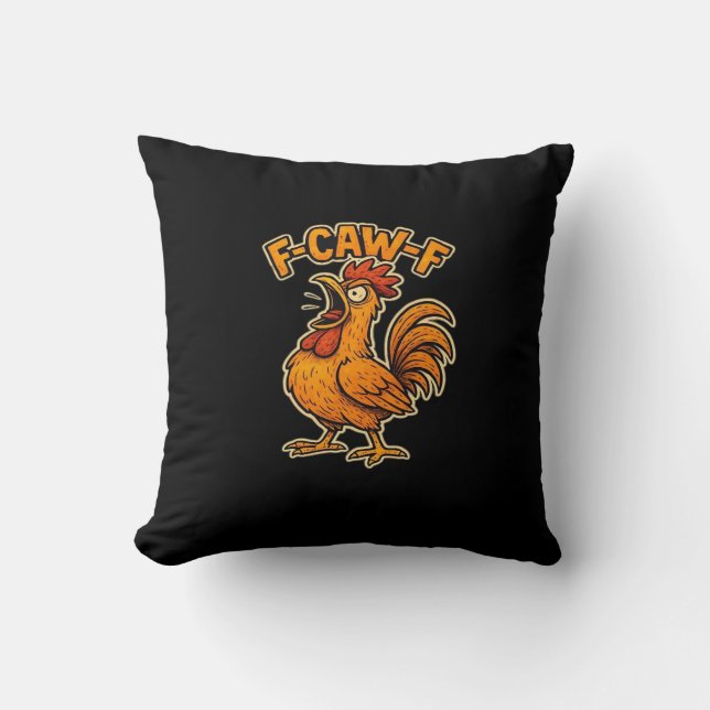 F Awk F Classic Quote Throw Pillow (Front)