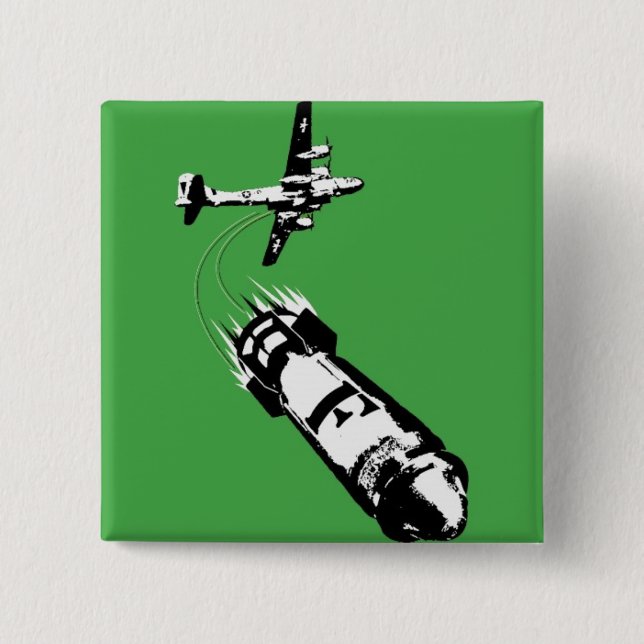 F-Bomb 2 Inch Square Button (Front)