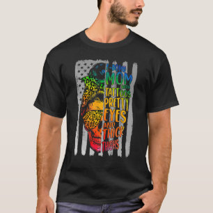 F Bomb Mom With Tattoos Pretty Eyes And Thick Thig T-Shirt