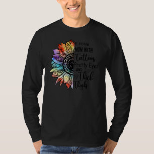 F Bomb Mom With Tattoos Pretty Eyes Tattoo T-Shirt