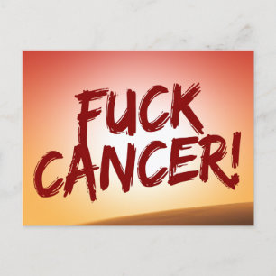 F Cancer Postcard