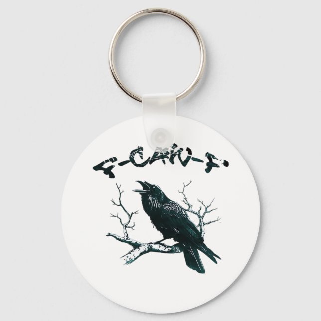 F-Caw-F Aesthetic Design Keychain (Front)