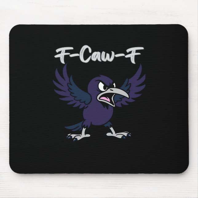 F-Caw-F Aesthetic Graphic Mouse Pad (Front)