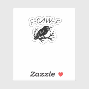 F-Caw-F Angry Crow Raven Funny Gothic Humor Bird P