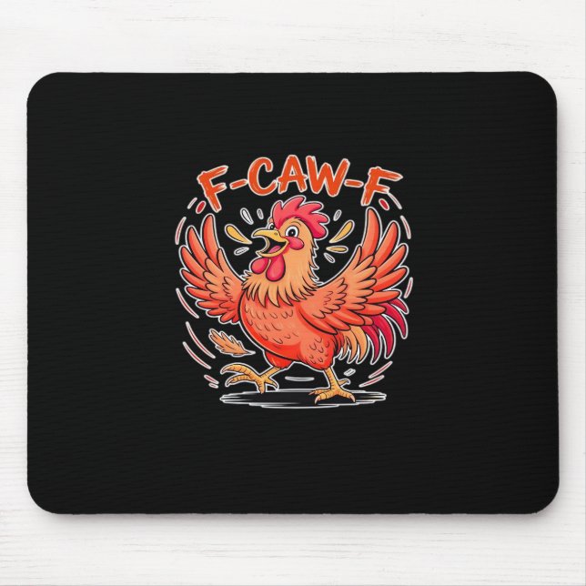 F-Caw-F Attitude Classic Retro Style Mouse Pad (Front)