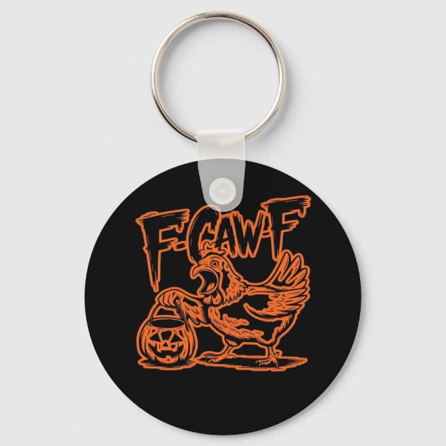 F-Caw-F Attitude Classic Vintage Style Keychain (Front)