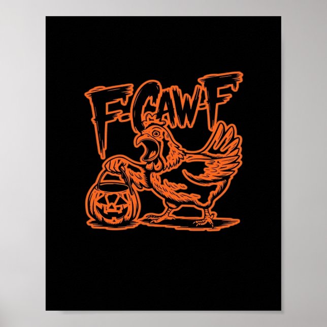 F-Caw-F Attitude Classic Vintage Style Poster (Front)