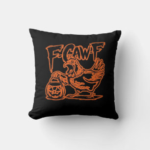F-Caw-F Attitude Classic Vintage Style Throw Pillow