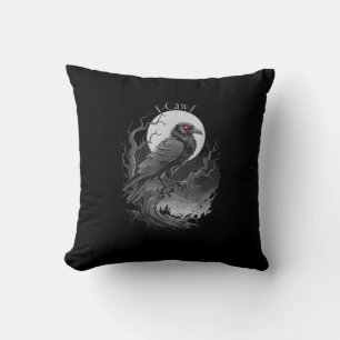 F-Caw-F Bird Creative Art Throw Pillow