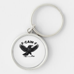 F-Caw-F Bird Lover’s Humorous Pun Stickers Essenti Keychain