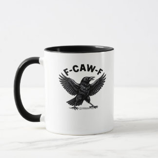 F-Caw-F Bird Lover’s Humorous Pun Stickers Essenti Mug