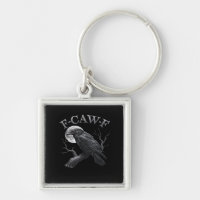 F-Caw-F Bird Moon Gothic Classic Cool Design