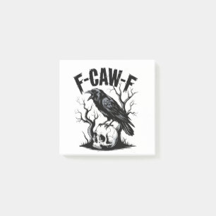 F-Caw-F Black Crow Black Bird Funny  Post-it Notes