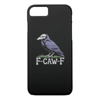 F-Caw-F Bone Text Skull Raven - Gothic Macabre Hum