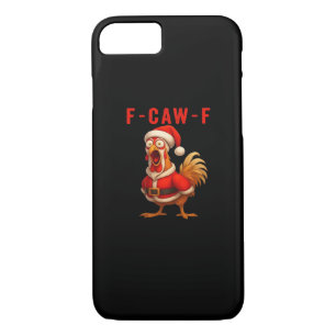 F-Caw-F Chicken Christmas Vintage Cool Case-Mate iPhone Case