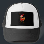 F-Caw-F Chicken Christmas Vintage Cool Trucker Hat<br><div class="desc">F-Caw-F Chicken Christmas Vintage Cool: A festive vintage chicken design with humourous charm. Ideal for holiday cheer. Merry,  warm,  and funny.</div>