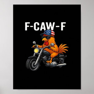 F-Caw-F Chicken Classic Aesthetic Graphic Poster
