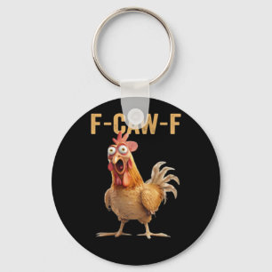 F-Caw-F Chicken Classic Creative Casual Keychain