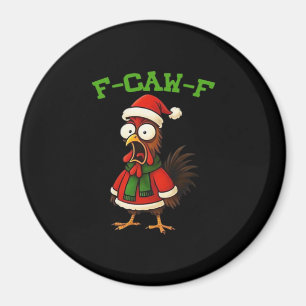 F-Caw-F Chicken Classic Retro Graphic Magnet