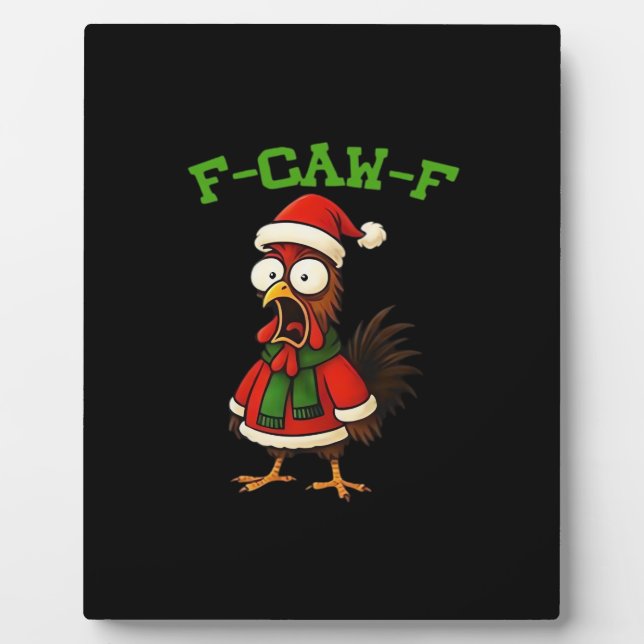 F-Caw-F Chicken Classic Retro Graphic Plaque (Front)