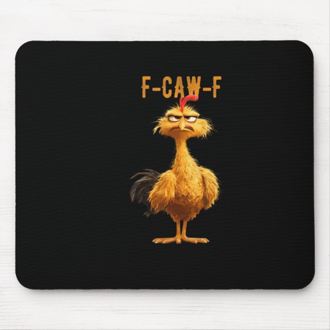 F-Caw-F Chicken Classic Retro Style Mouse Pad (Front)