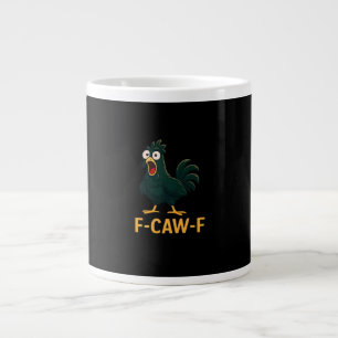 F-Caw-F Chicken Classic Vintage Style Large Coffee Mug