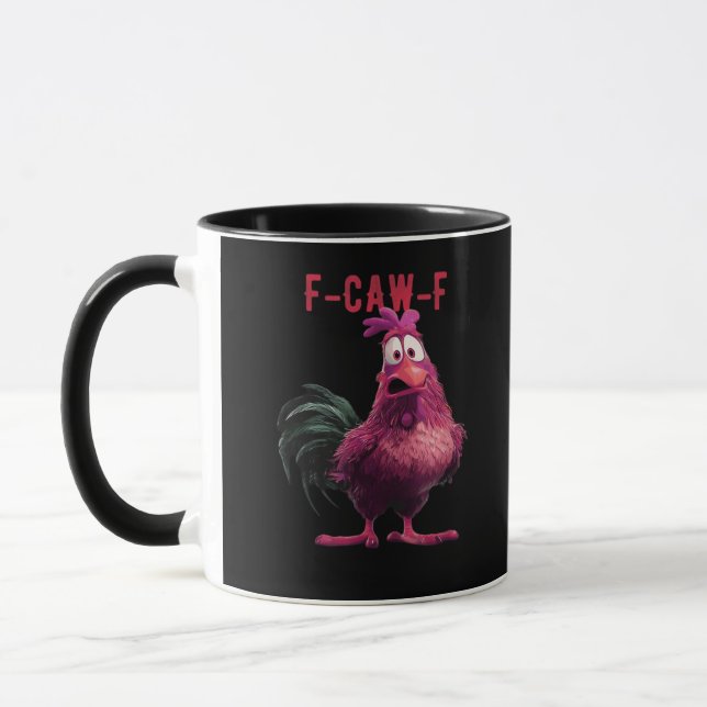 F-Caw-F-Chicken Essential Aesthetic Unique Mug (Left)