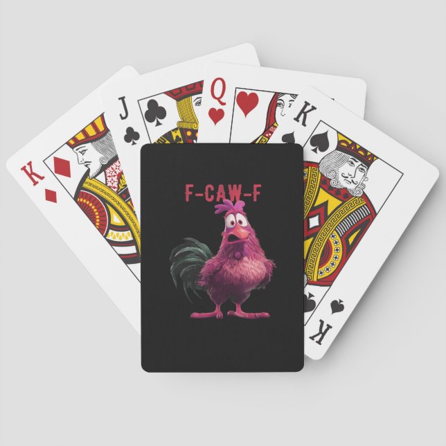 F-Caw-F-Chicken Essential Aesthetic Unique Playing Cards (Back)